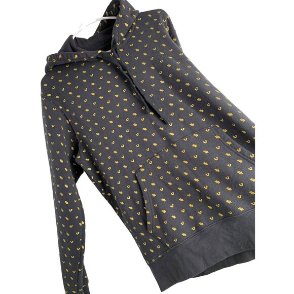 Mens True Reliion Black Gold Monogram Pullover Sweatshirt Large EUC Hoodie 7183 - Picture 7 of 13